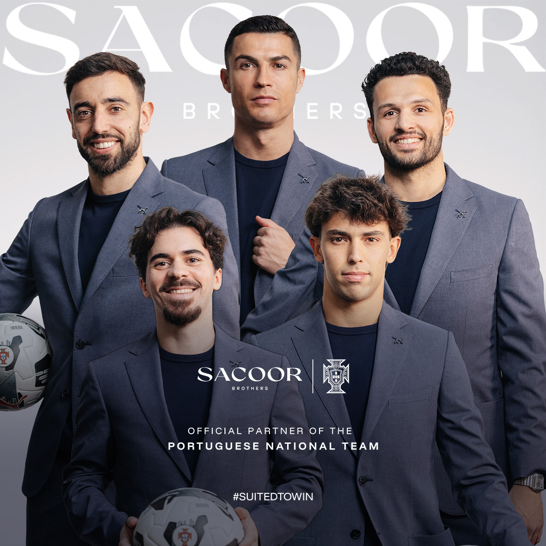 Sacoor Brothers : Official Travel Suit for the Portugal National Football Team