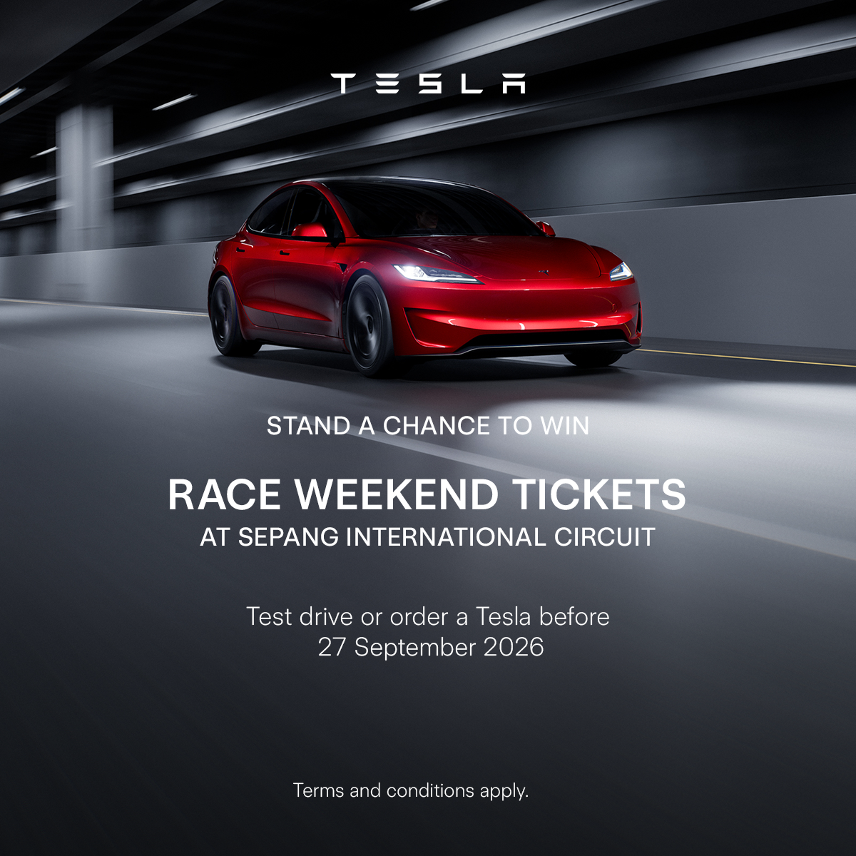 Tesla Race Weekend Contest 2026